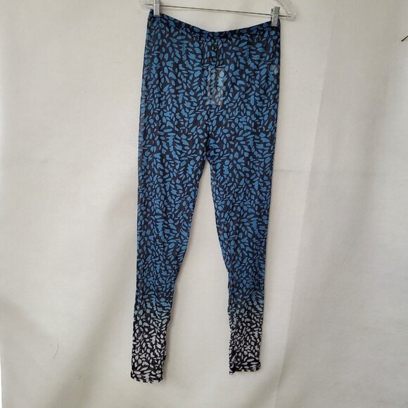 Shane Justin Runway Bodysuit Pant Set Womens XL Sheer Blue‎ Black Animal Print - Picture 9 of 16
